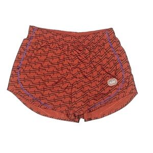 Nike Women’s Red Athletic Shorts with Blue Trim
